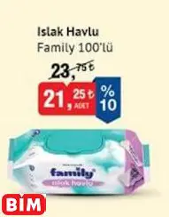 FAMİLY ISLAK HAVLU FAMİLY ISLAK HAVLU